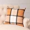 Pillow-Camel Plaid