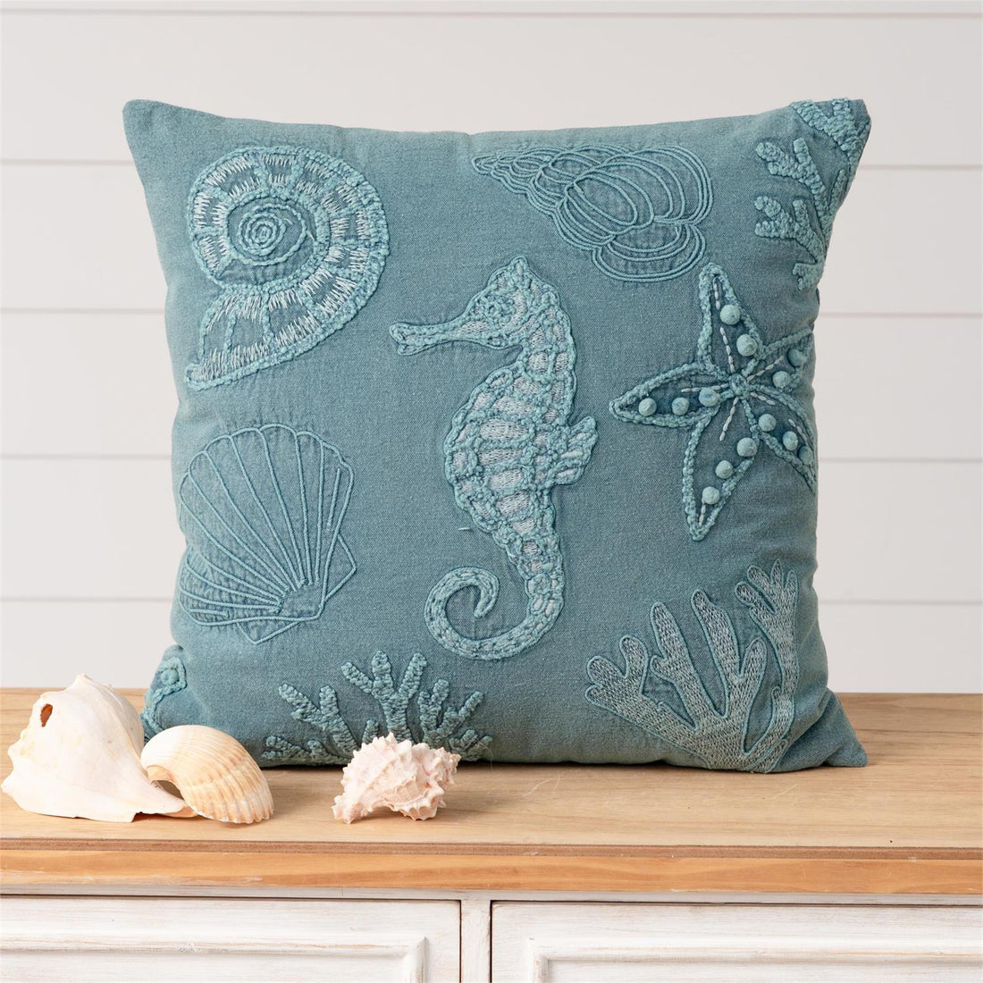 Pillow - Stonewashed Seahorse