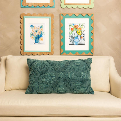 Lumbar Pillow - Green Moody Floral