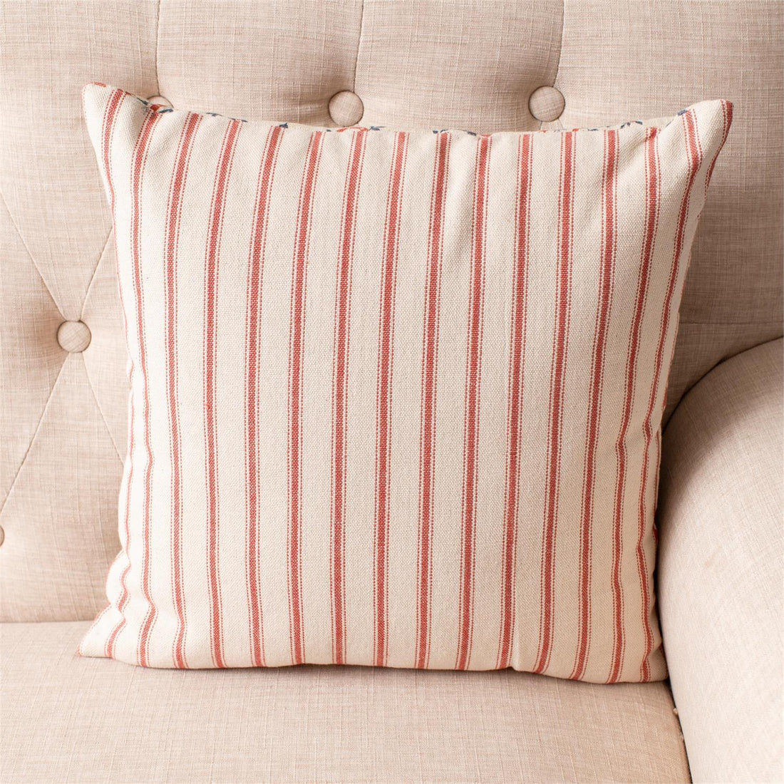 Pillow - Red And Blue Paisley Floral