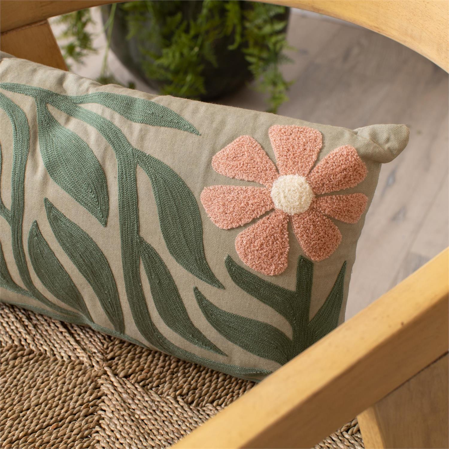 Lumbar Pillow - Modern Impressions Embroidered