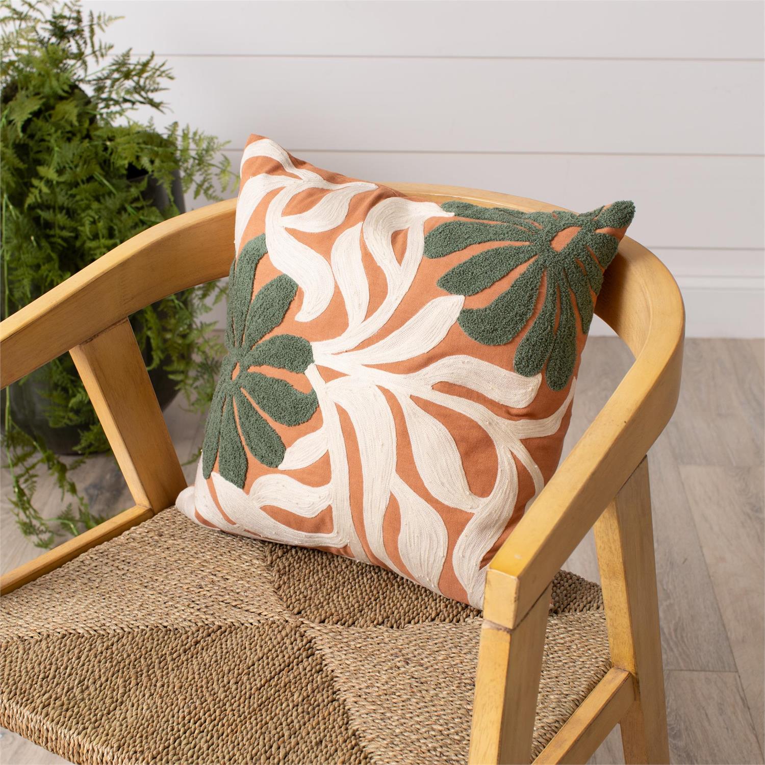 Pillow - Modern Impressions Rust Floral