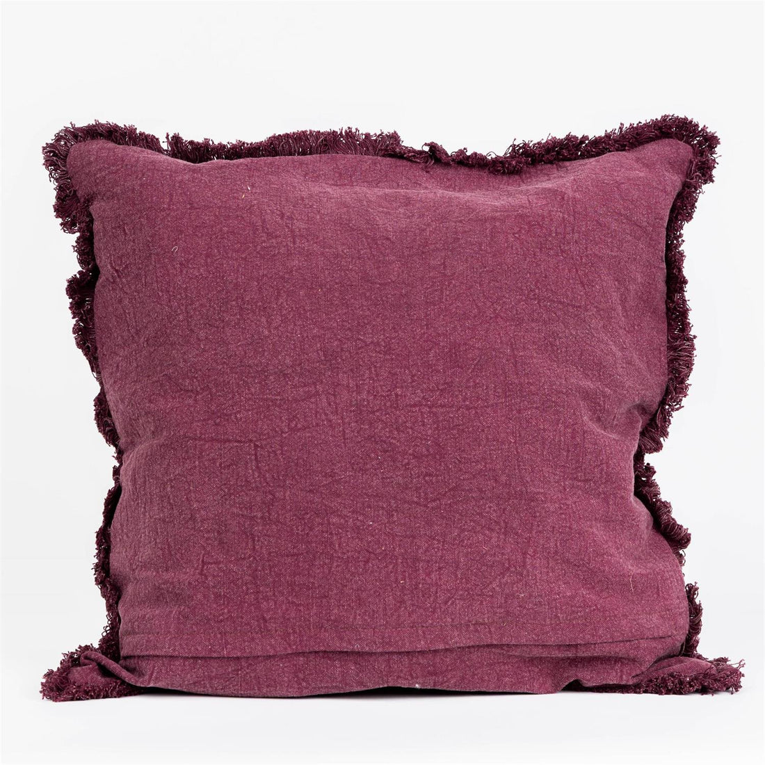 Pillow - Fuchsia Matelasse with Fringe