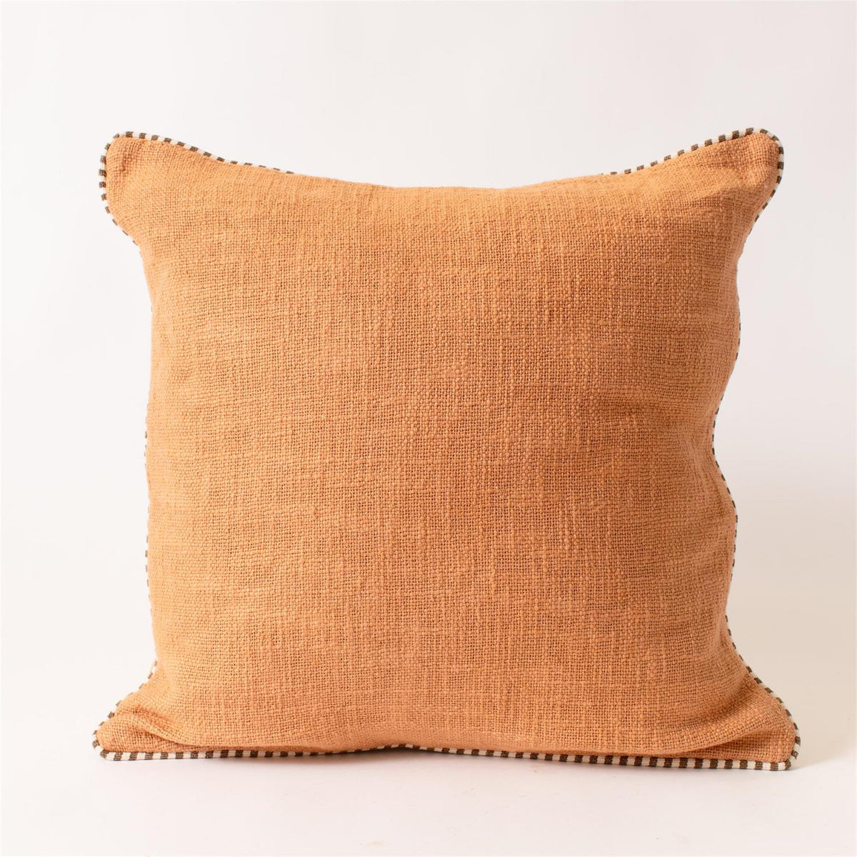 Pillow - Terracotta, With Stitched Edge