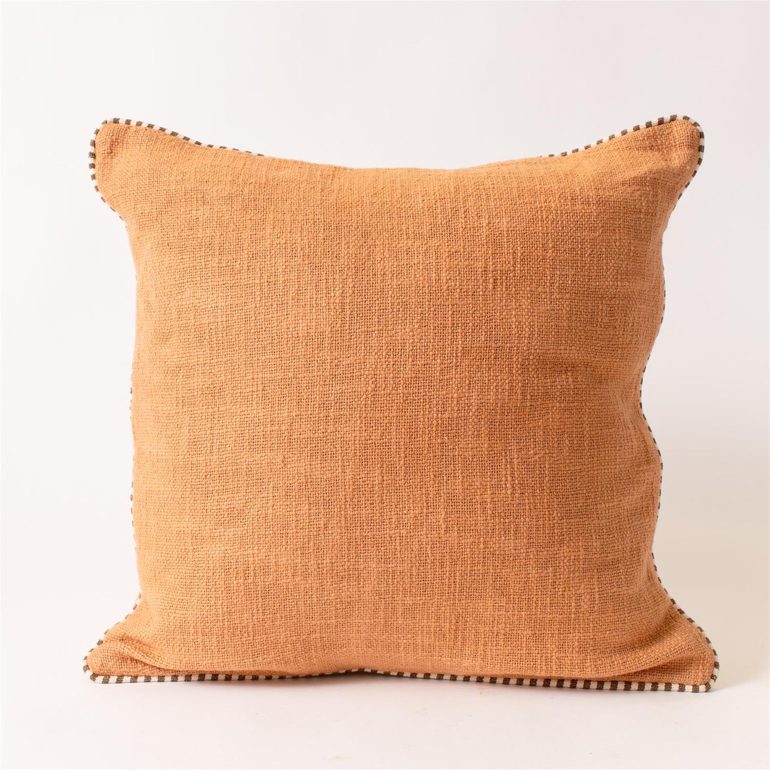 Pillow - Terracotta, With Stitched Edge