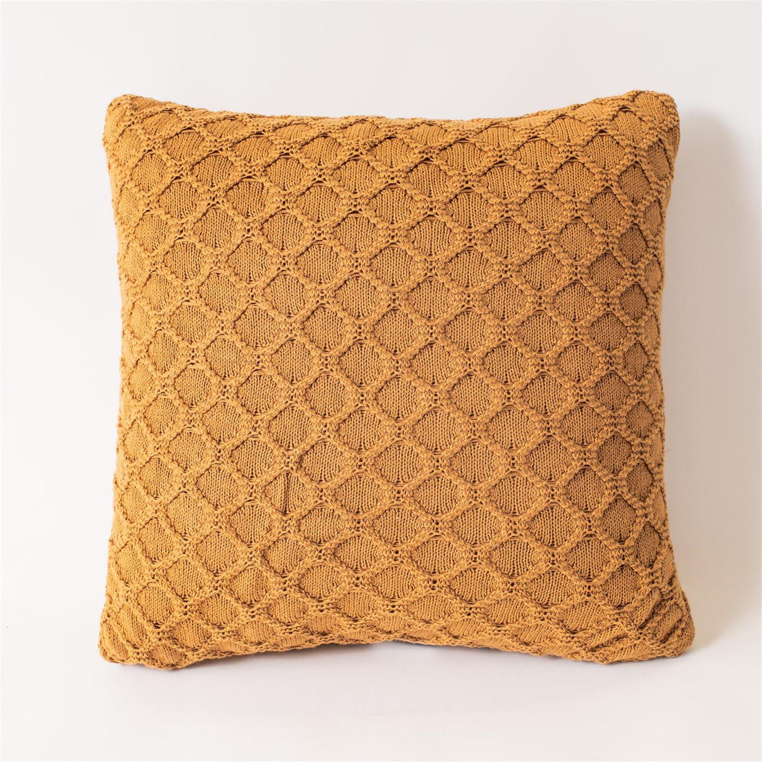 Pillow - Gold Diamond Knit