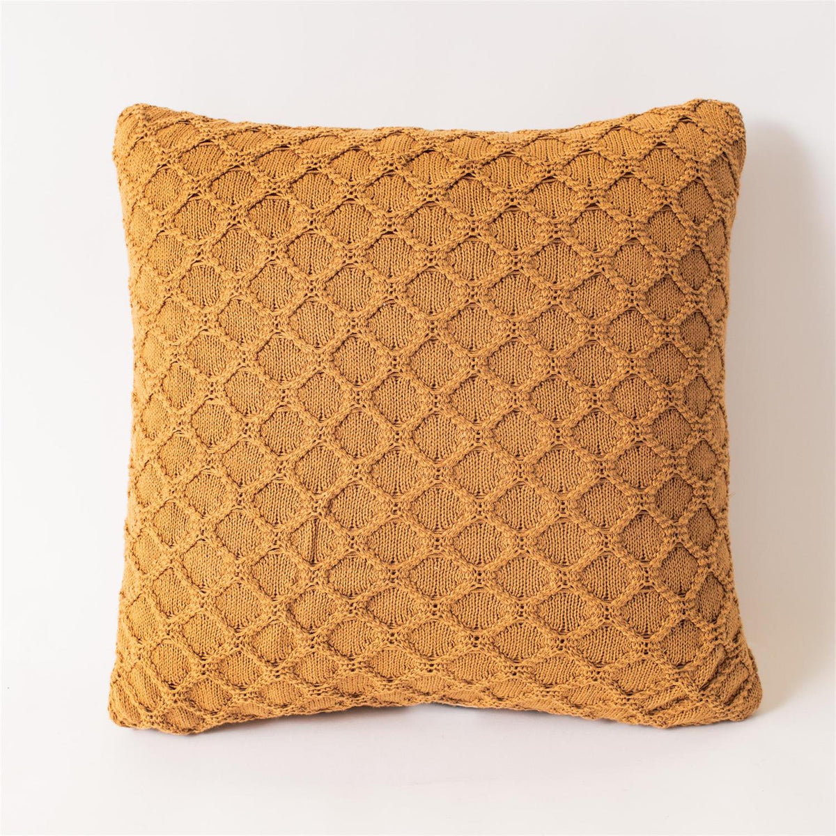 Pillow - Gold Diamond Knit