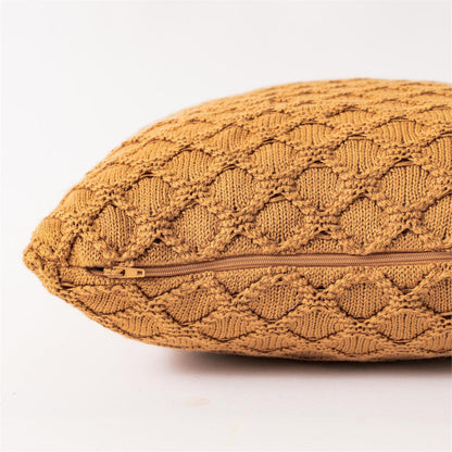 Pillow - Gold Diamond Knit