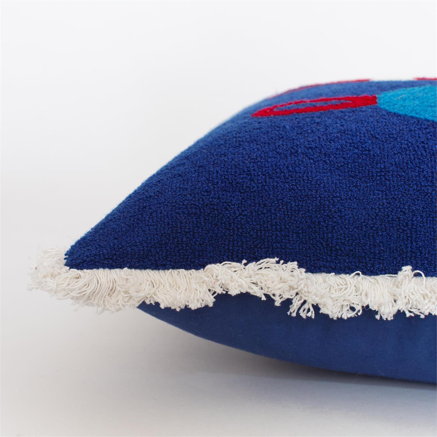 Pillow - Harbor Buoys, Hook Embroidery