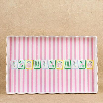 Garden Party Mahjong Tray
