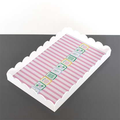 Garden Party Mahjong Tray