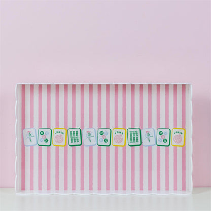 Garden Party Mahjong Tray
