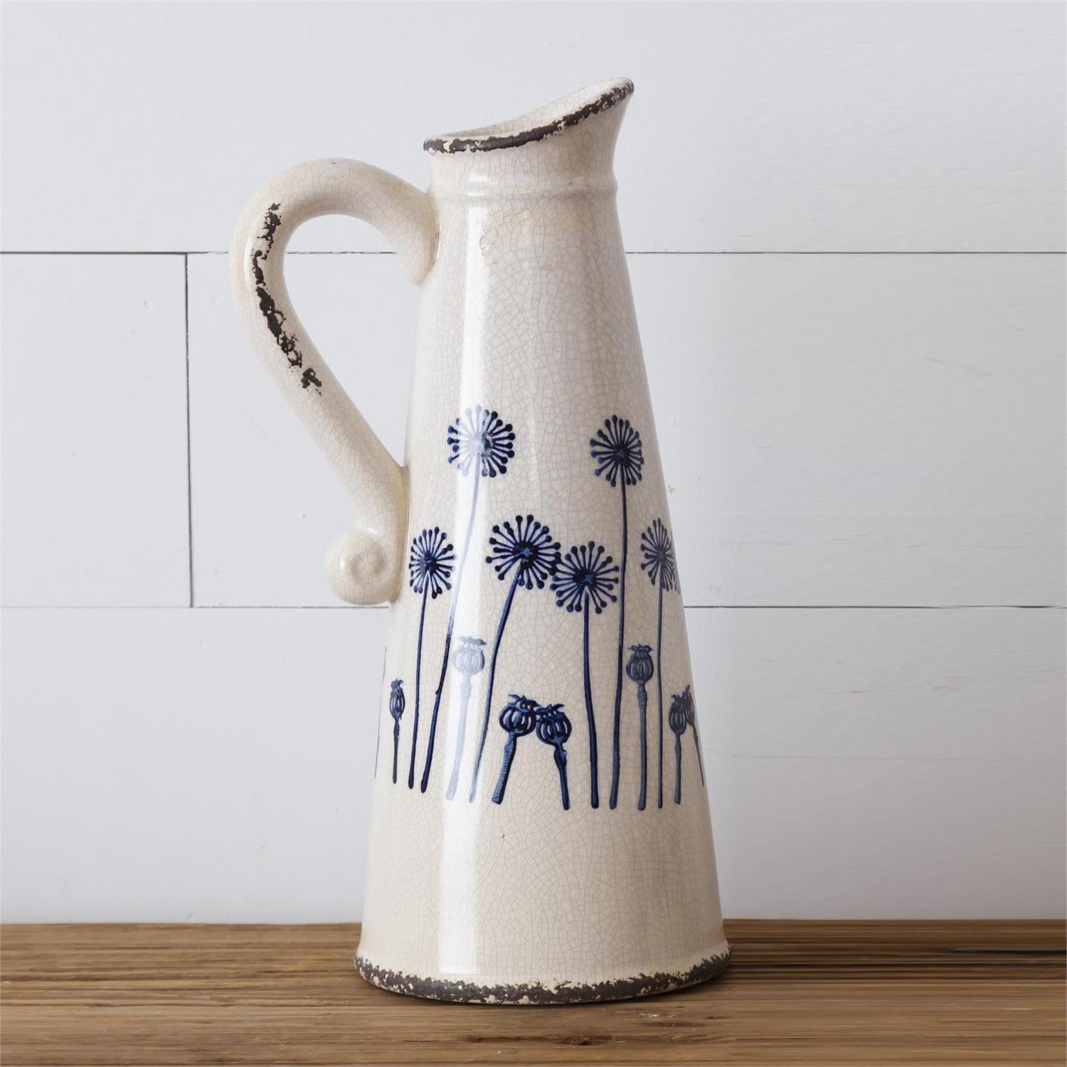 POTTERY - DANDELION PITCHER