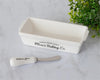 BUTTER DISH WITH KNIFE - MOM'S BAKING CO.