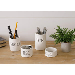 Ceramic Desktop Organizing Cups Set
