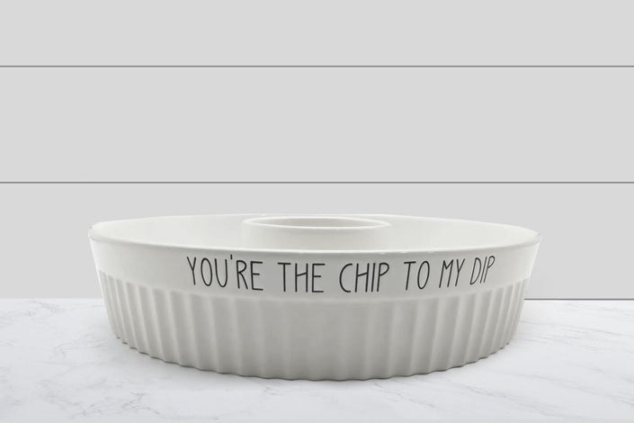 CHIP AND DIP BOWL