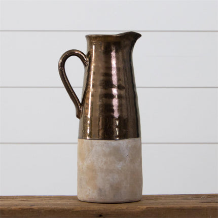 METALLIC TWO-TONED PITCHER