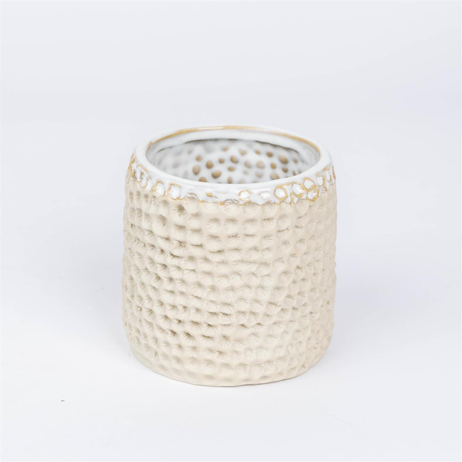 Planter - Organic Dimpled Clay
