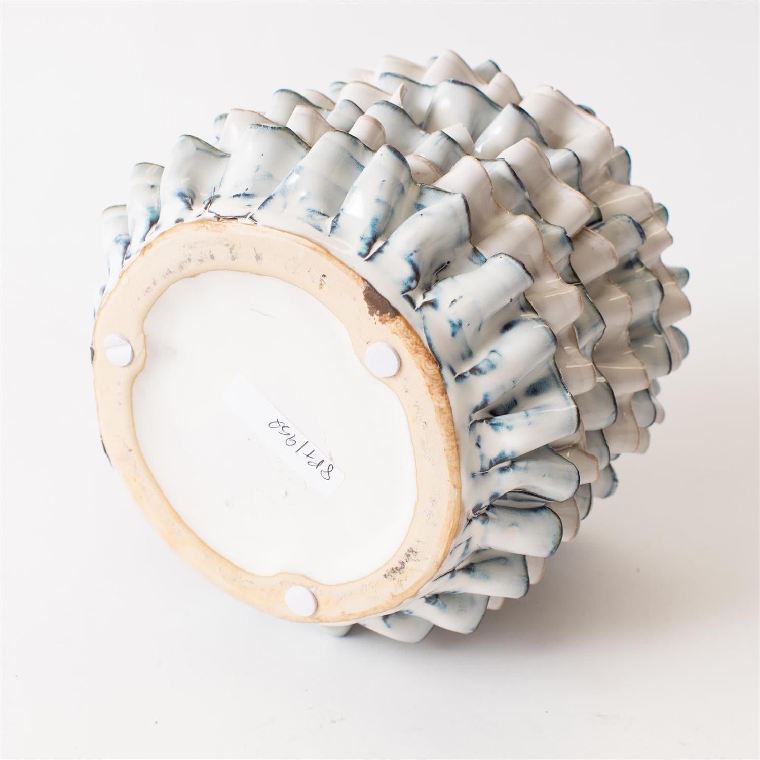 Planter - Layers Of Hand Applied Ruffles