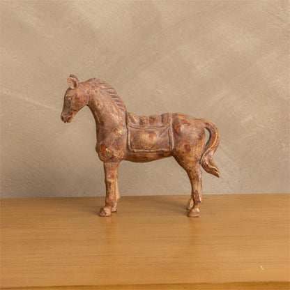 Rustic Brown Horse Figure