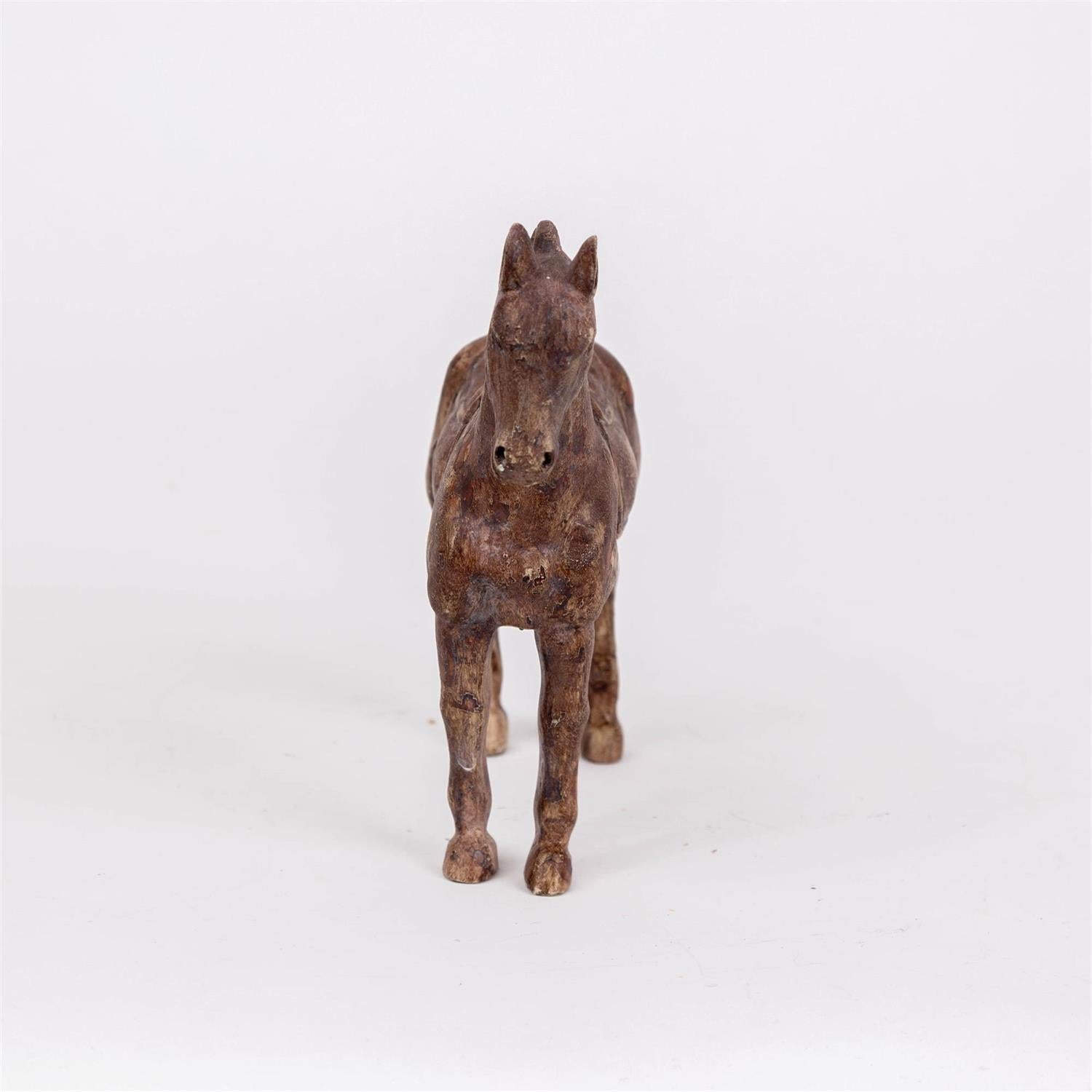 Rustic Brown Horse Figure