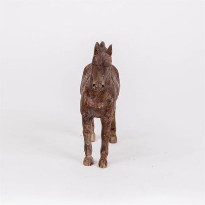 Rustic Brown Horse Figure