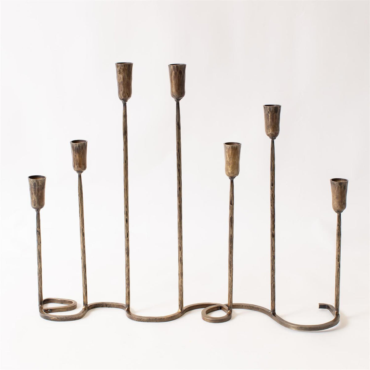 Brass Iron Taper Candle Holder Centerpiece