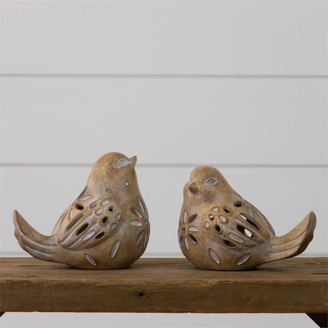 LED Bird Figurines - 2 pc set