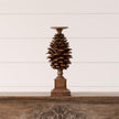 Pinecone Candle Holder, Lg