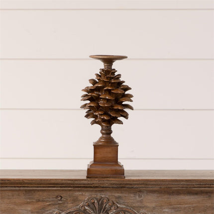 Pinecone Candle Holder, Sm