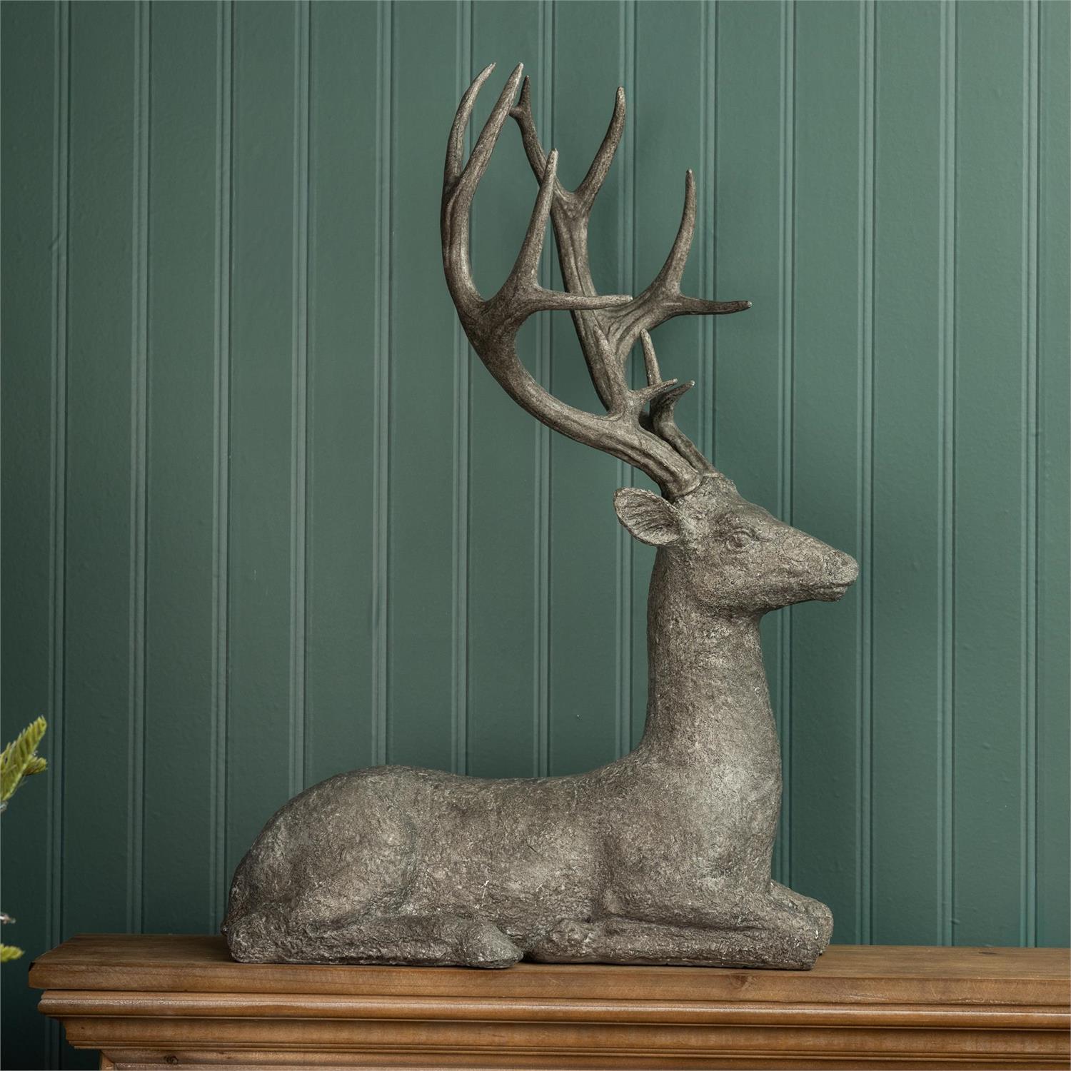 Lying Buck Figurine