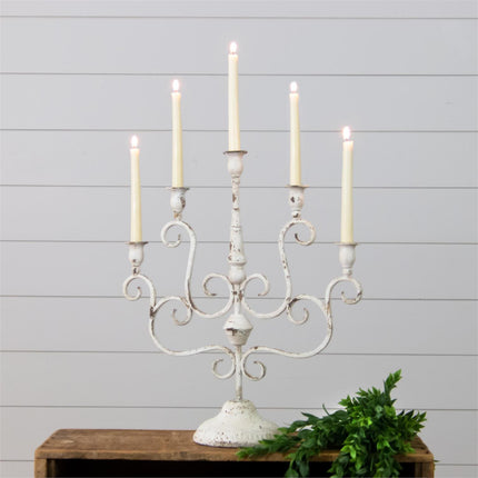 DISTRESSED CANDELABRA