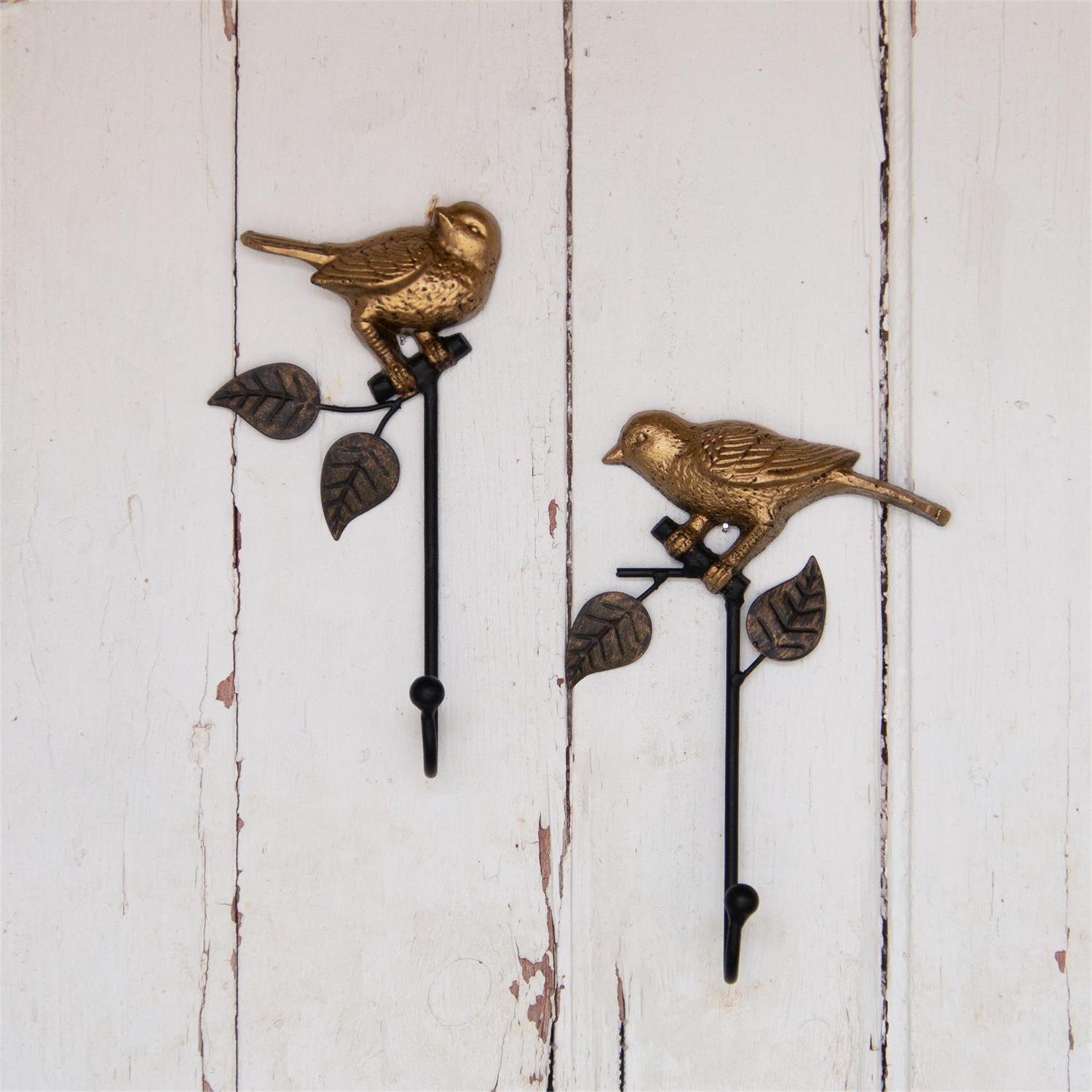 GOLD AND BLACK BIRD HOOKS
