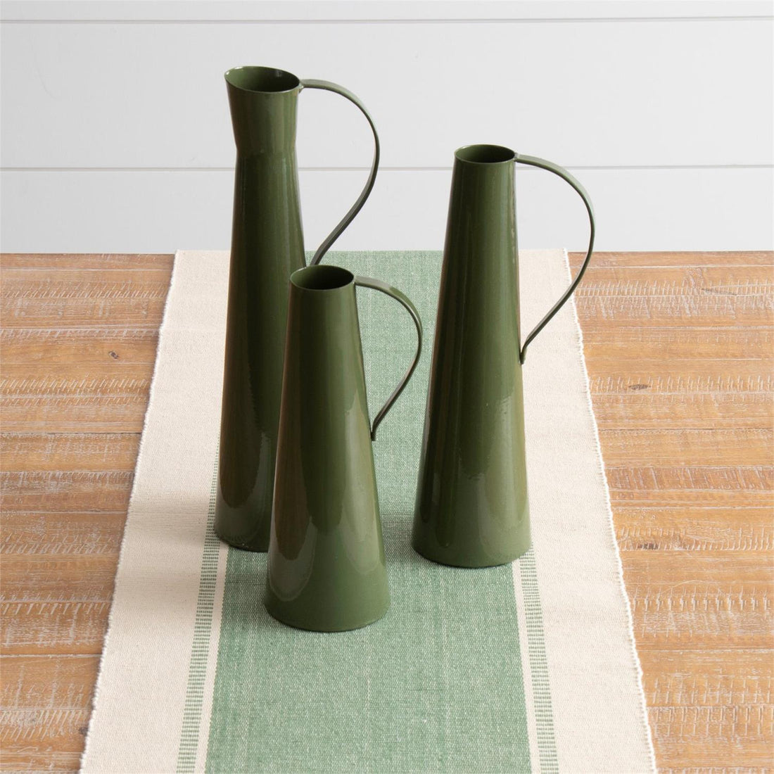 Green Metal Pitchers