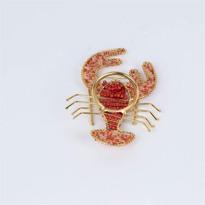 Napkin Ring - Beaded Lobster - Pack of 4