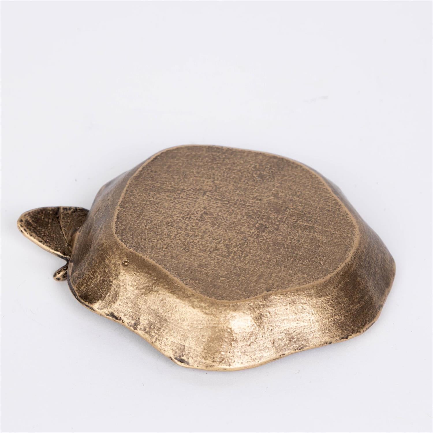 Brass Finish Butterfly Trinket Tray