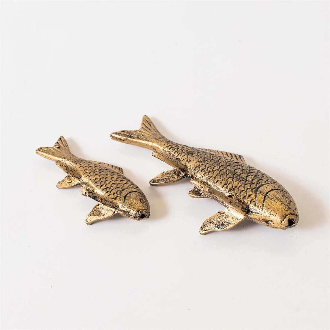 Gold Koi Fish Figurines (Set of 2)