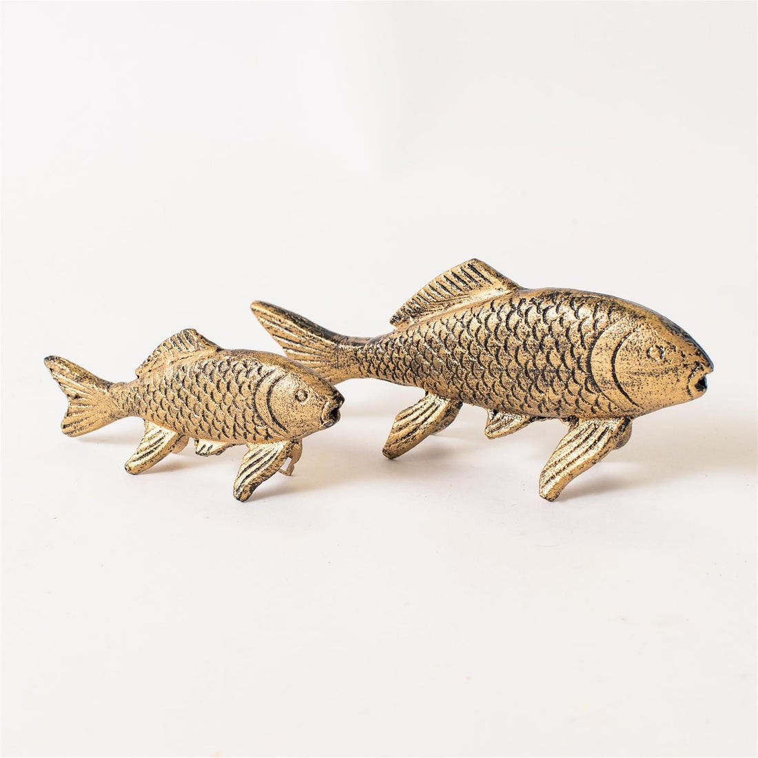 Gold Koi Fish Figurines (Set of 2)