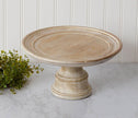 WHITE WASHED CAKE STAND