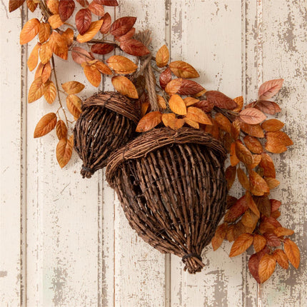 Hand-Woven Grapevine Acorns