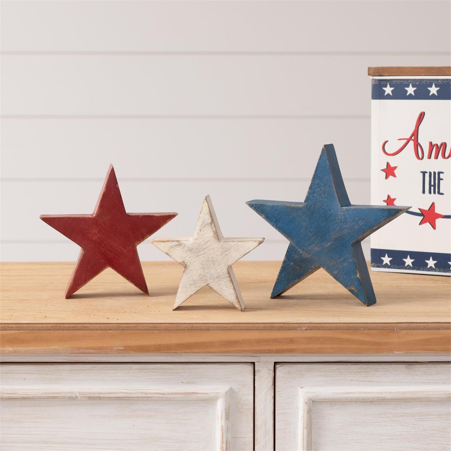 Wooden Star Block Sitter