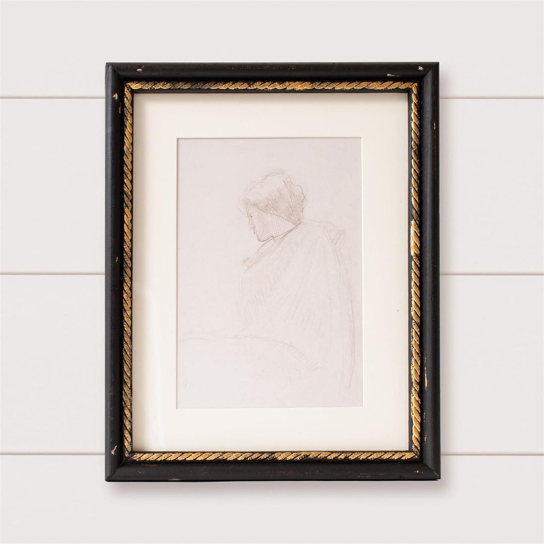 Framed Print - Sketched Portrait Of A Woman