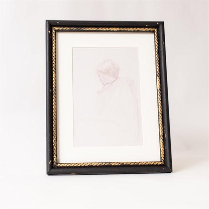 Framed Print - Sketched Portrait Of A Woman