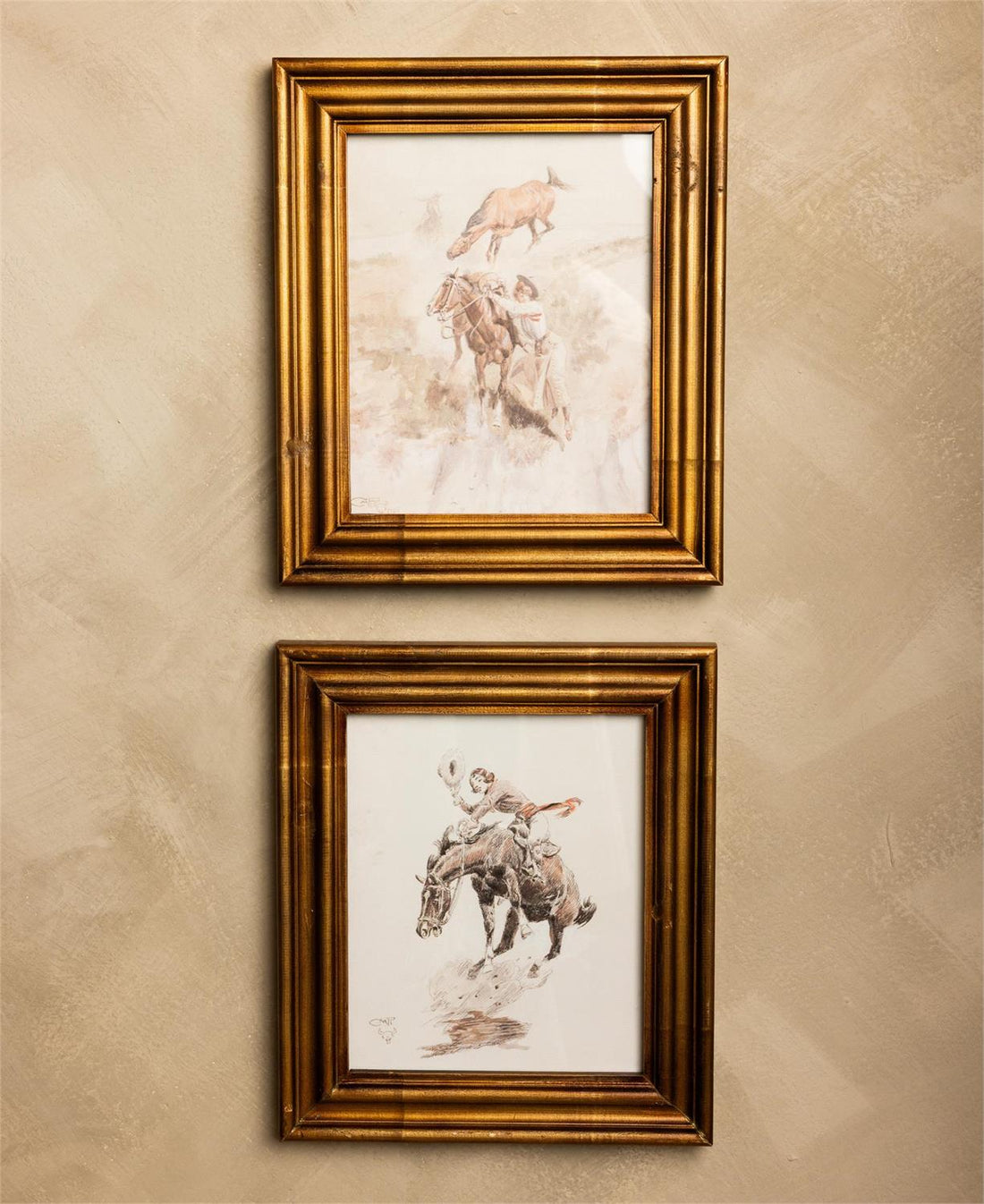 Framed Prints - Vintage Cowgirl Rodeo