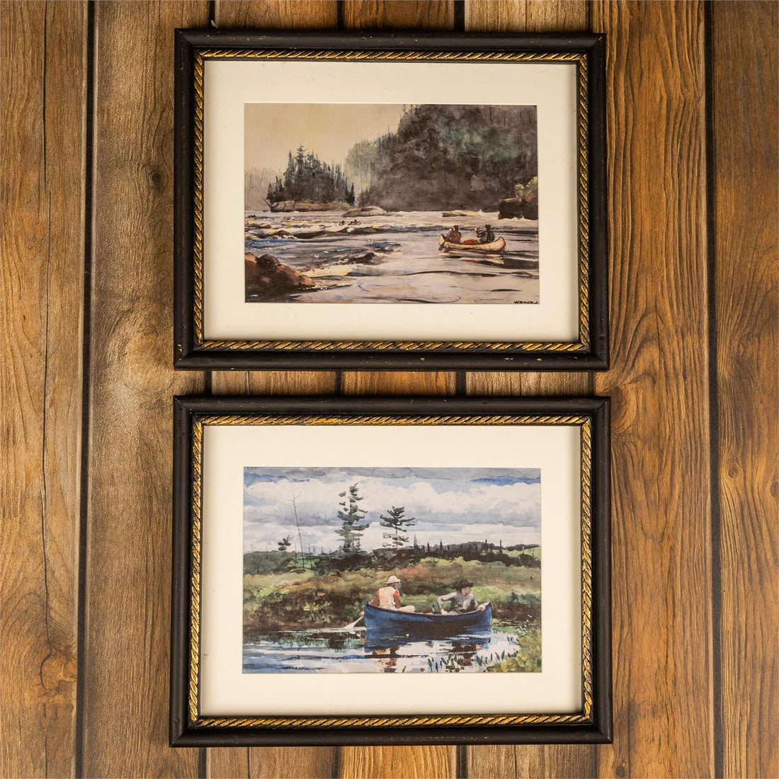 Framed Prints - Canoe on Lake