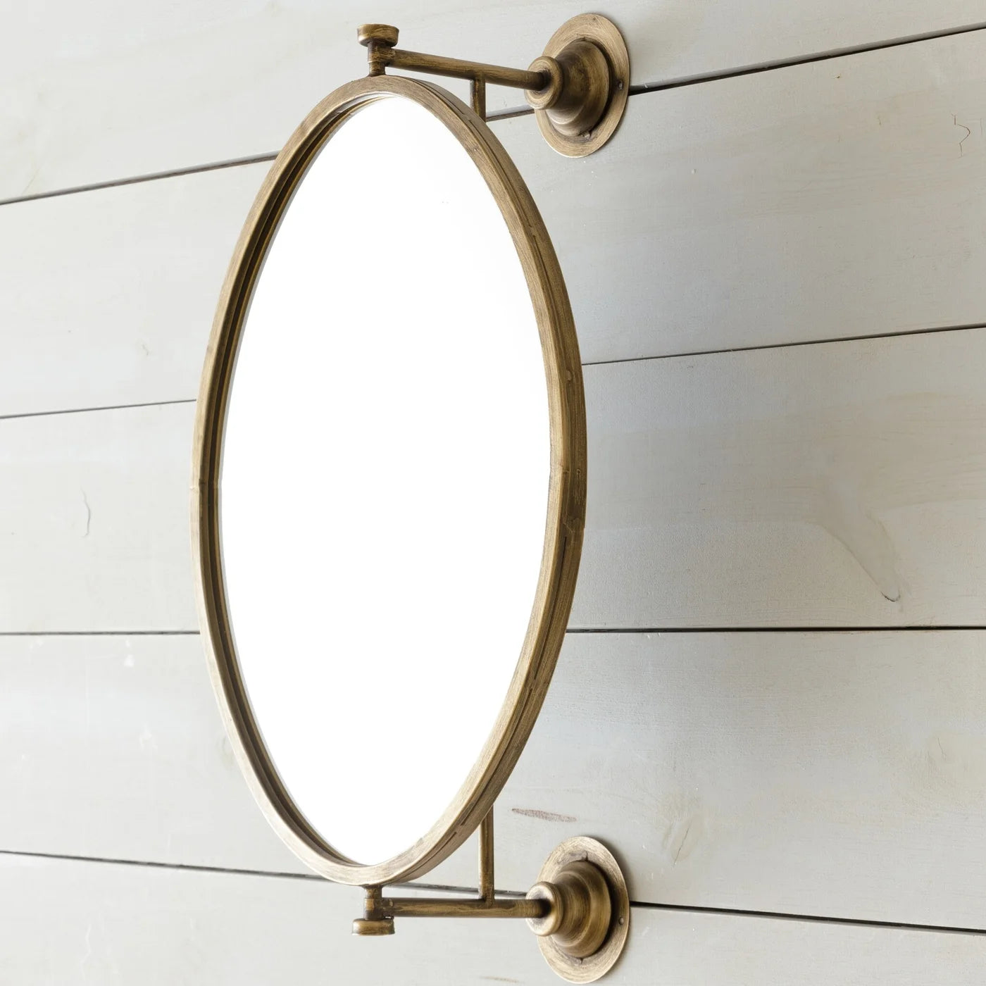 Framed Oval Mirror