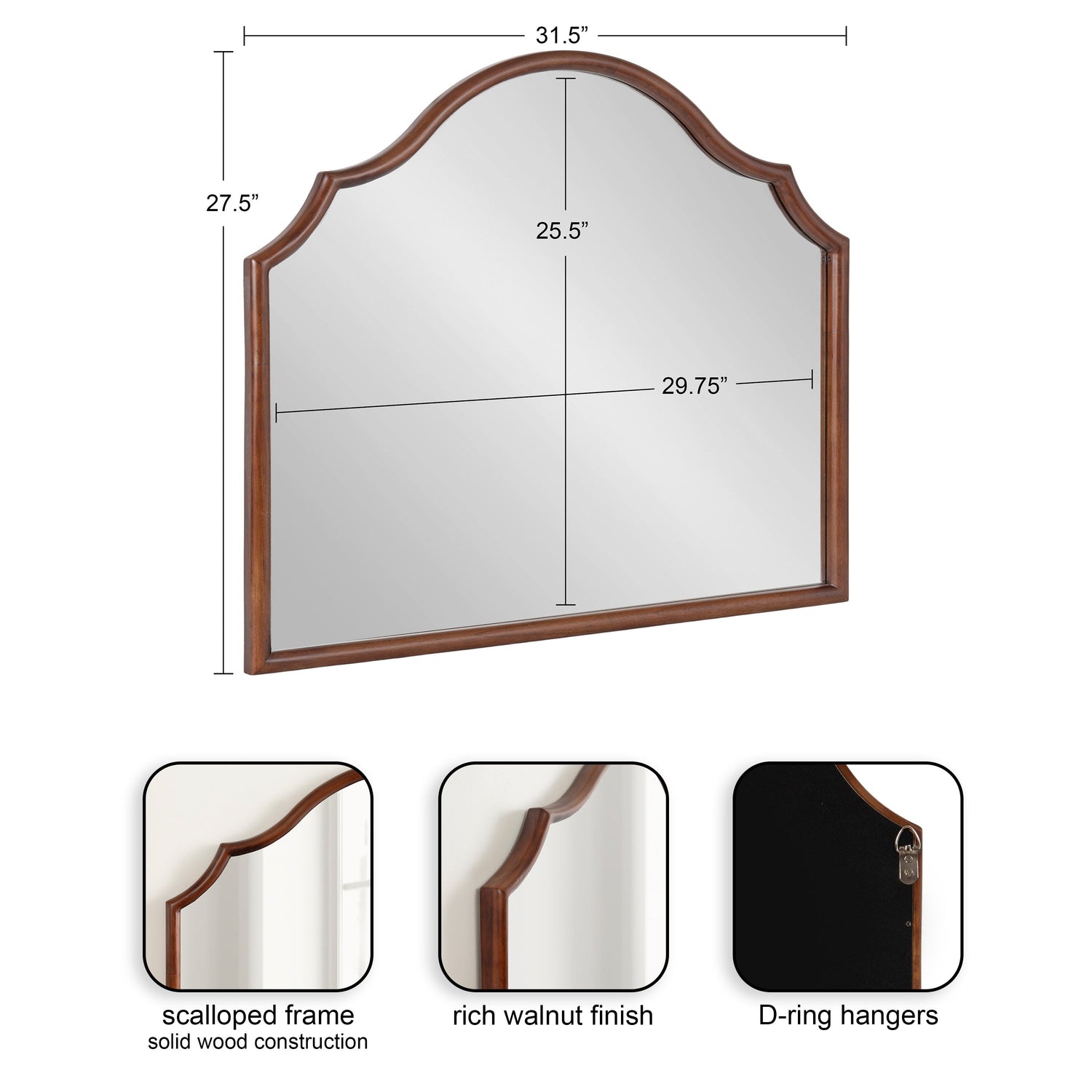 Leanna Wood Arched Mirror