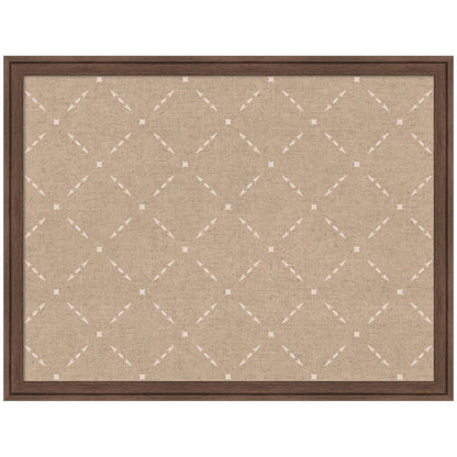 Pinboard Beige Lattice Pattern