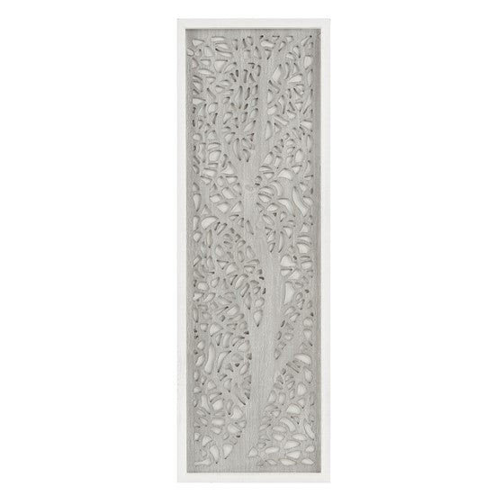 Laurel Branches Laser Cut Tree Framed Panel Wall Decor