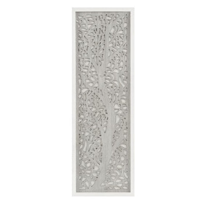 Laurel Branches Laser Cut Tree Framed Panel Wall Decor